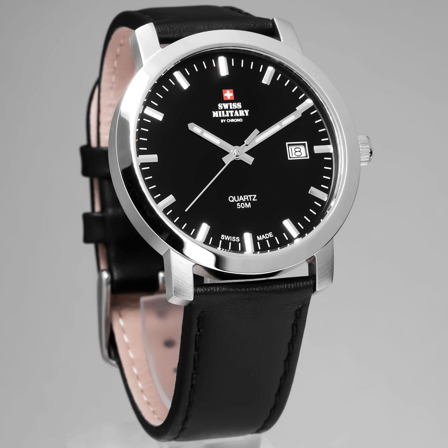 Часы Swiss Military by Chrono SM34083.04 — кварцевые, металл сталь