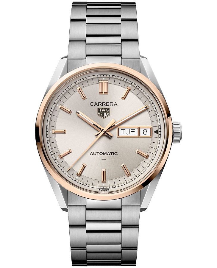 Часы TAG Heuer Carrera Day-Date WDA2150.BA0043 — мужские, бежевый
