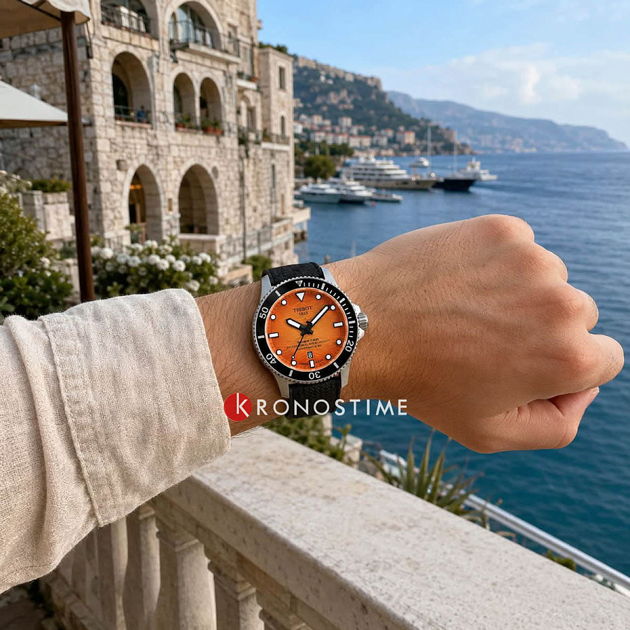 Часы Tissot Seastar 2000 44 mm T120.907.17.281.00 — металл сталь, каучук