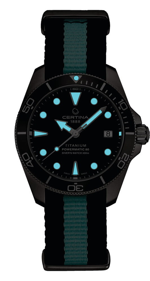 Часы Certina DS Action Diver C032.807.48.081.00 — титан, Швейцария