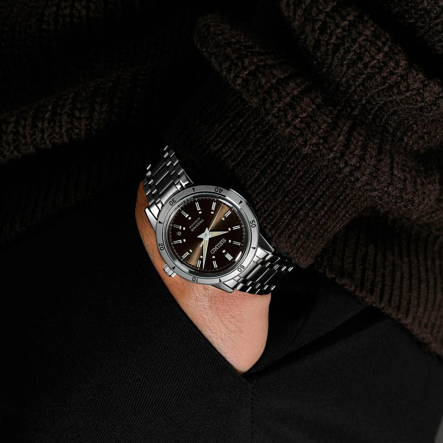 Часы Seiko Presage SRPL09J1 — мужские, серебристый