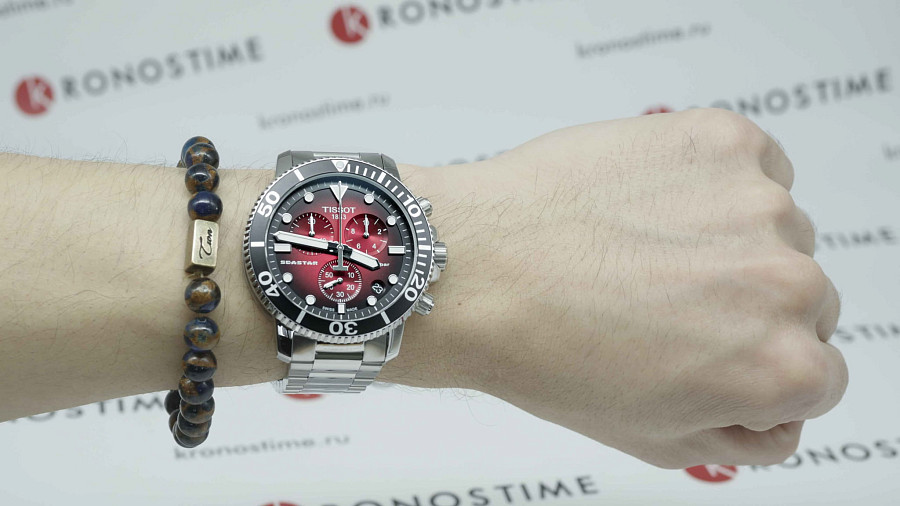 Часы Tissot Seastar 1000 Quartz Chronograph T120.417.11.421.00 — Швейцария, кварцевые