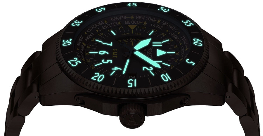 Часы Aviator Airacobra V.1.37.8.306.5 — нержавеющая сталь с pvd-покрытием, мужские