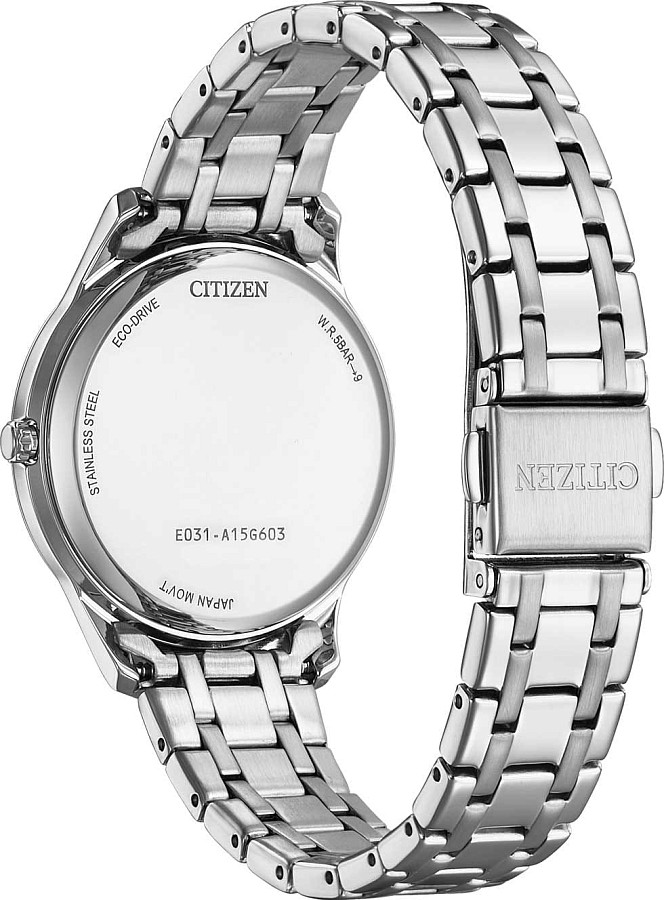 Часы Citizen Eco-Drive EM0411-71A — металл сталь, Япония