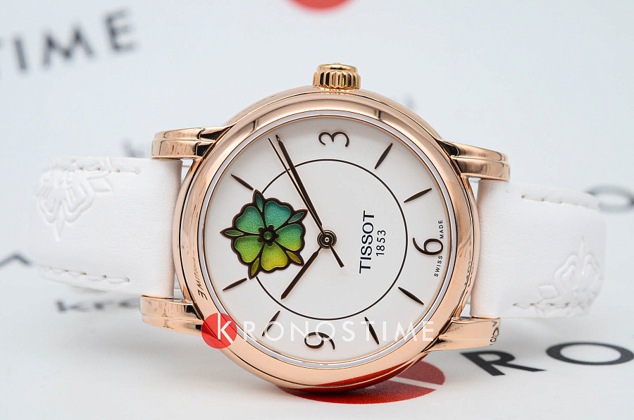 Часы Tissot Lady Heart Flower Powermatic 80 T050.207.37.017.05 — механические, металл сталь