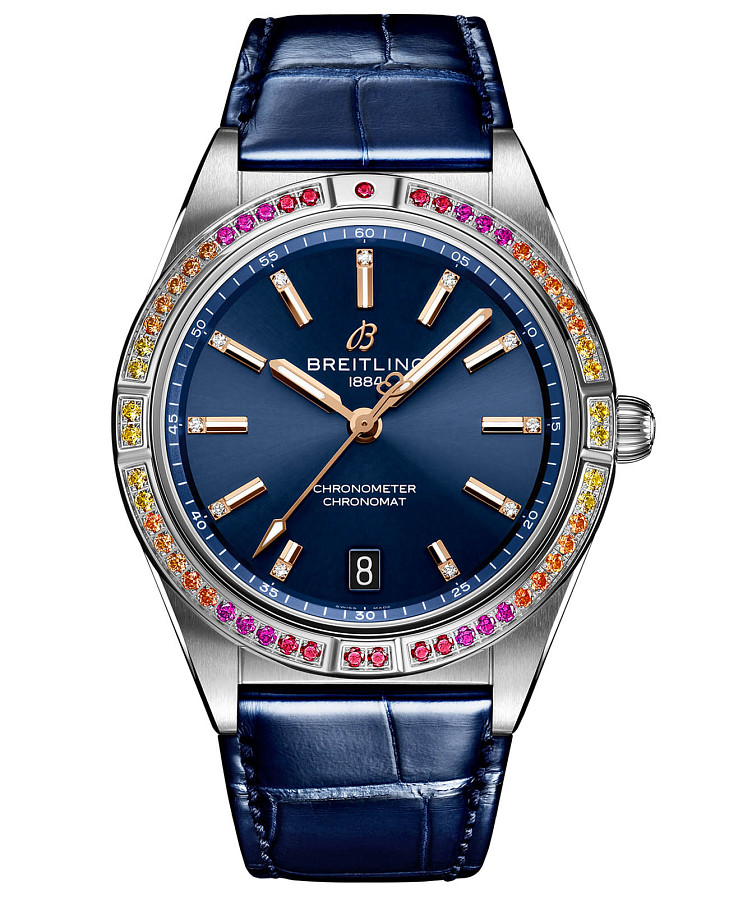 Часы Breitling Chronomat Automatic 36 South Sea A10380611C1P1 — женские, синий