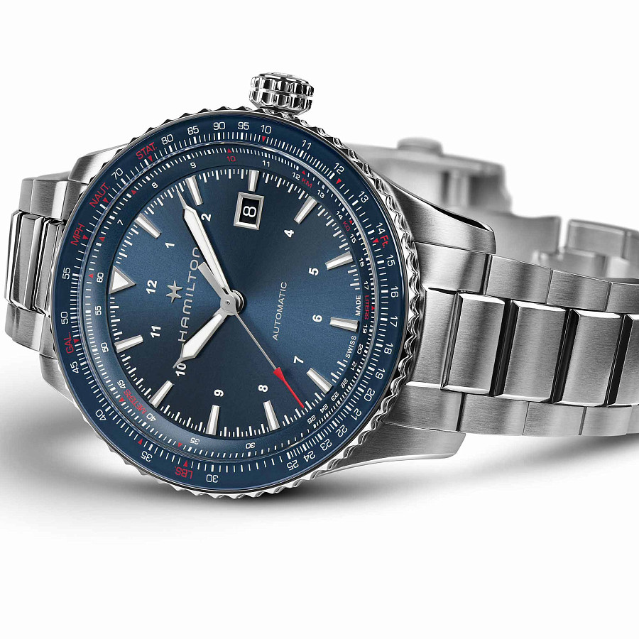 Часы Hamilton Khaki Aviation Converter Auto H76645140 — механические, сталь металл