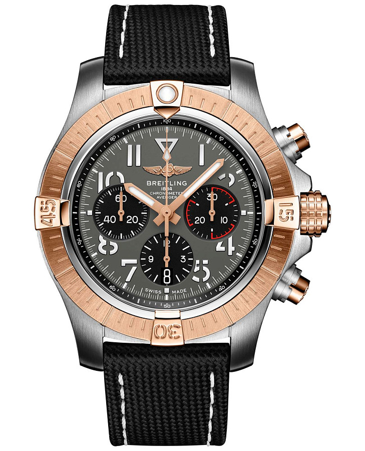 Часы Breitling Avenger B01 Chronograph 45 UB01821A1B1X2 — мужские, антрацитовый