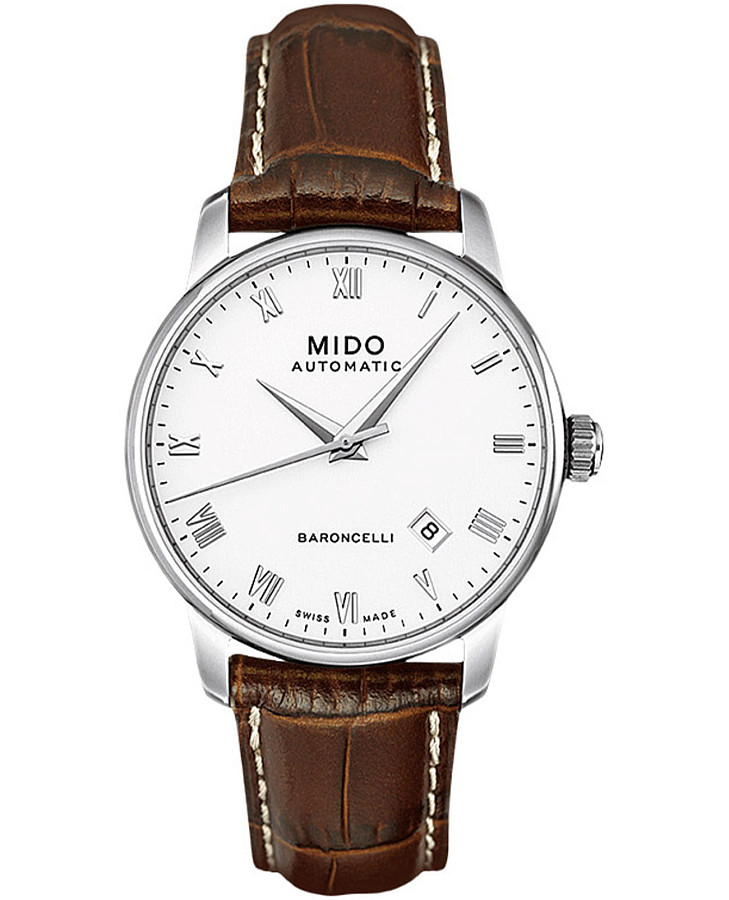 Часы Mido Baroncelli M8600.4.26.8 — мужские, белый