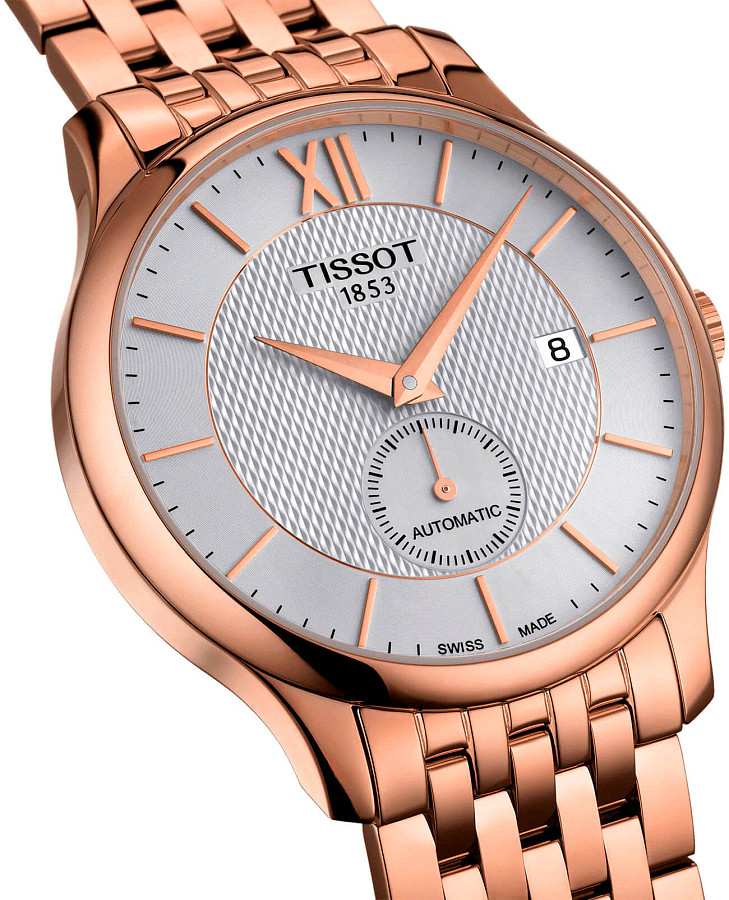 Часы Tissot Tradition Automatic Small Second T063.428.33.038.00 — сталь металл, Швейцария