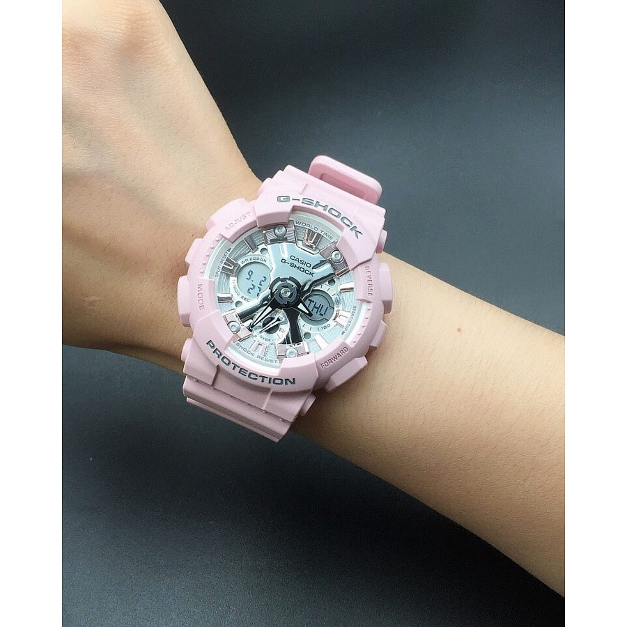 Часы Casio G-Shock GMA-S120NP-4A — электронные, пластик