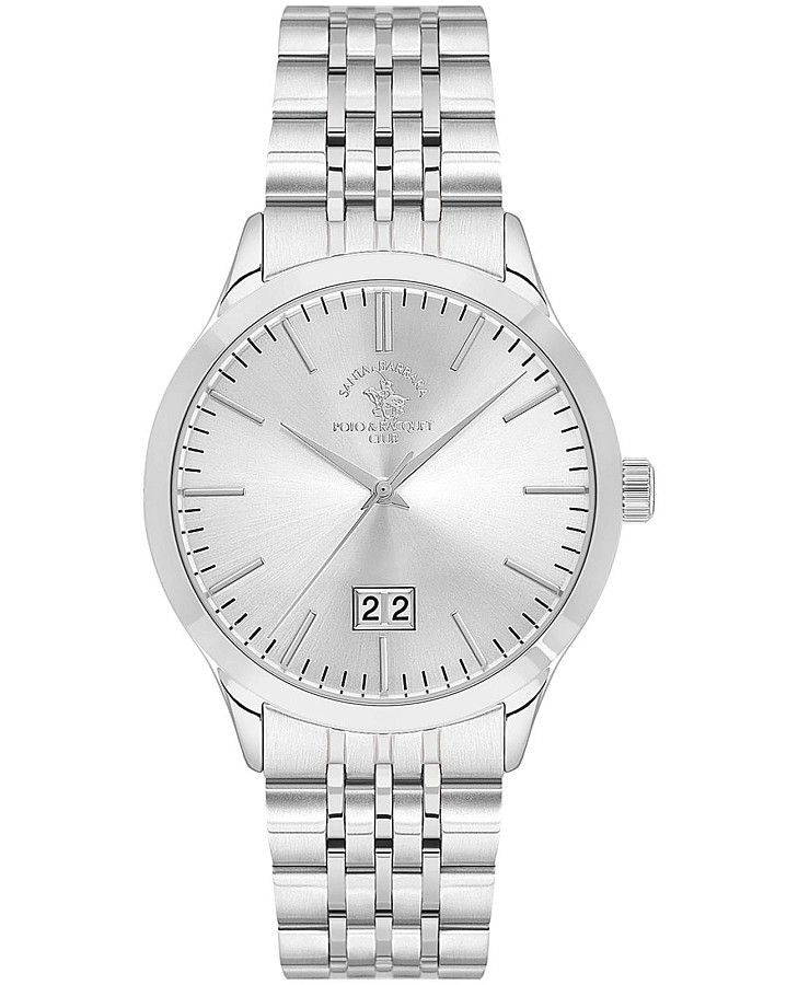 Часы Santa Barbara Polo & Racquet Club Legend SB.1.10588-1 — мужские, серебристый