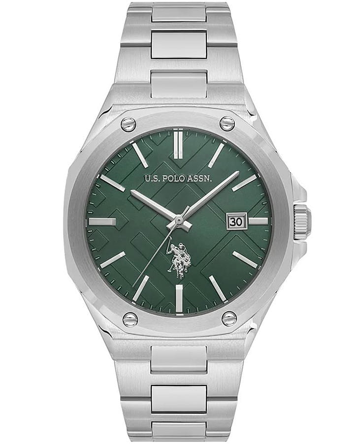 Часы U.S. Polo Assn. USPA1142-02 — мужские, зеленый