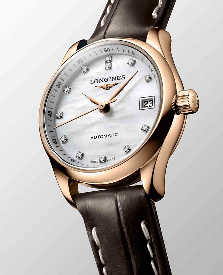 Часы Longines Master Collection L2.128.8.87.3 — женские, кожаный