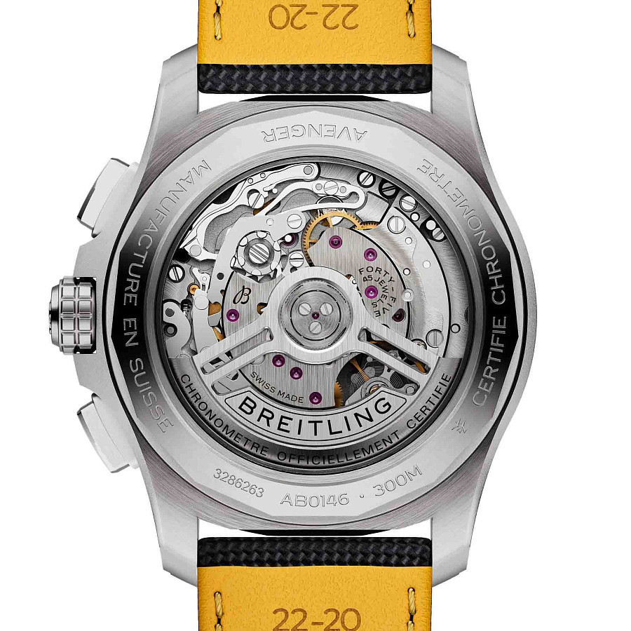 Часы Breitling Avenger B01 Chronograph 42 mm AB0146101B1X1 — кожаный, мужские