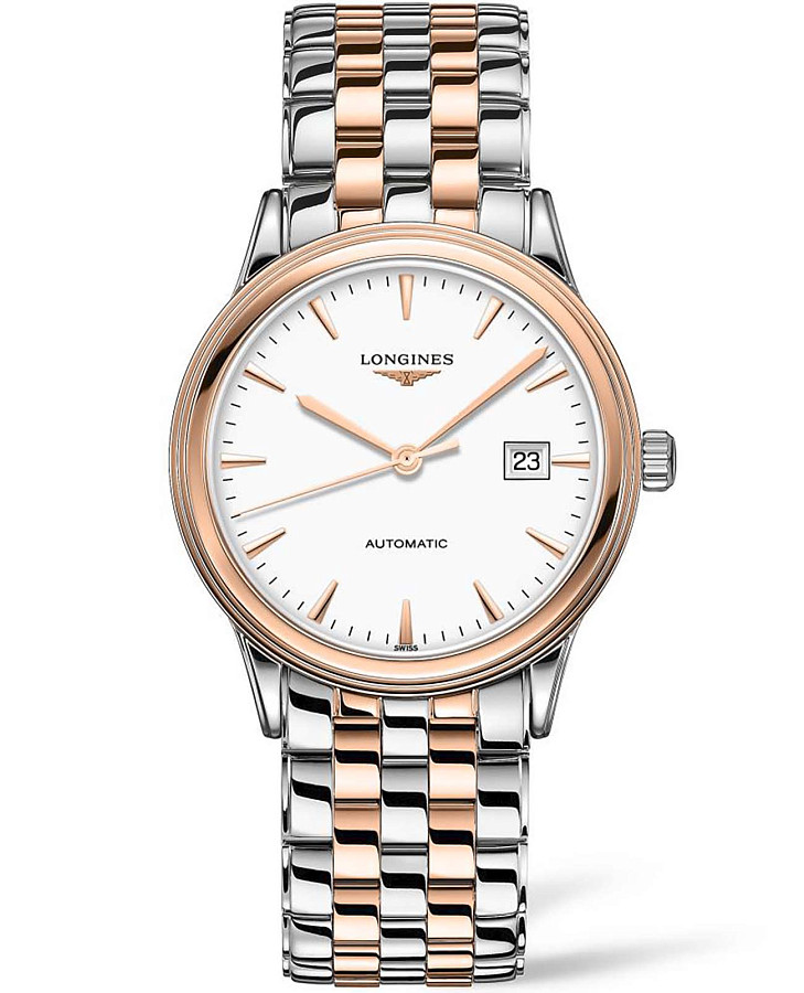 Часы Longines Flagship L4.984.3.92.7 — мужские, белый