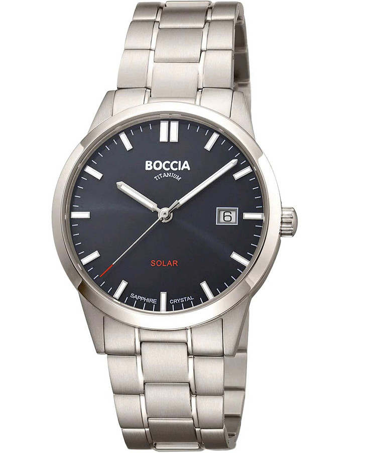 Часы Boccia Titanium Circle-Oval 3673-02 — мужские, черный