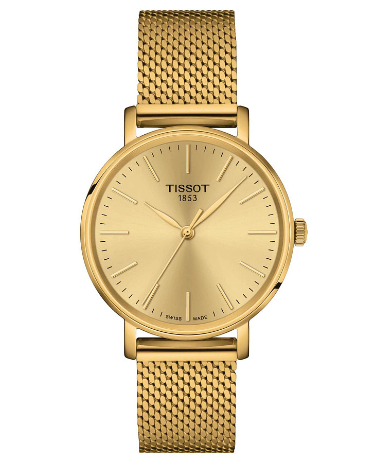 Часы Tissot Everytime Lady T143.210.33.021.00 — женские, золотой