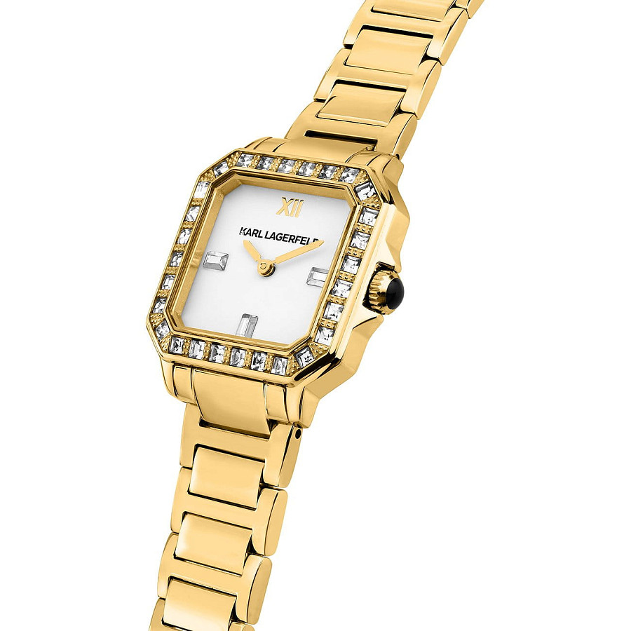 Часы Karl Lagerfeld Square Classics R0553102501 — нержавеющая сталь с ip-покрытием, женские
