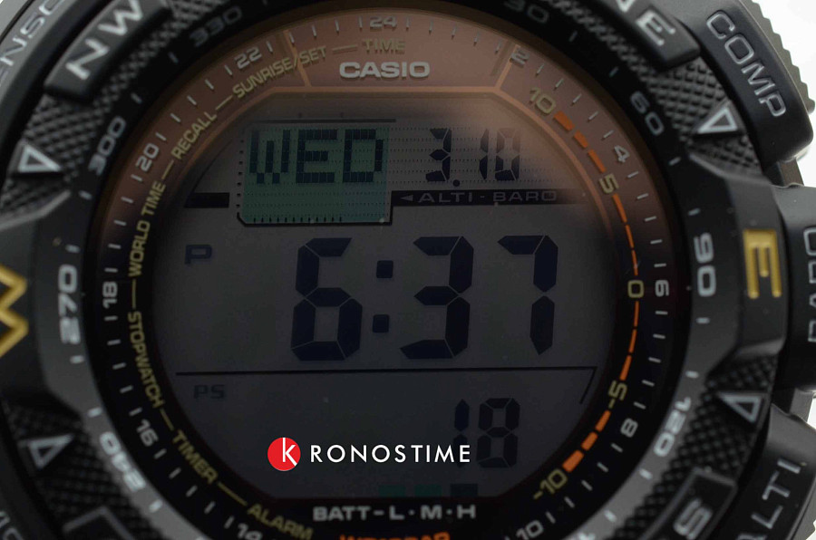 Часы Casio Pro Trek PRG-240-3 — пластик, мужские