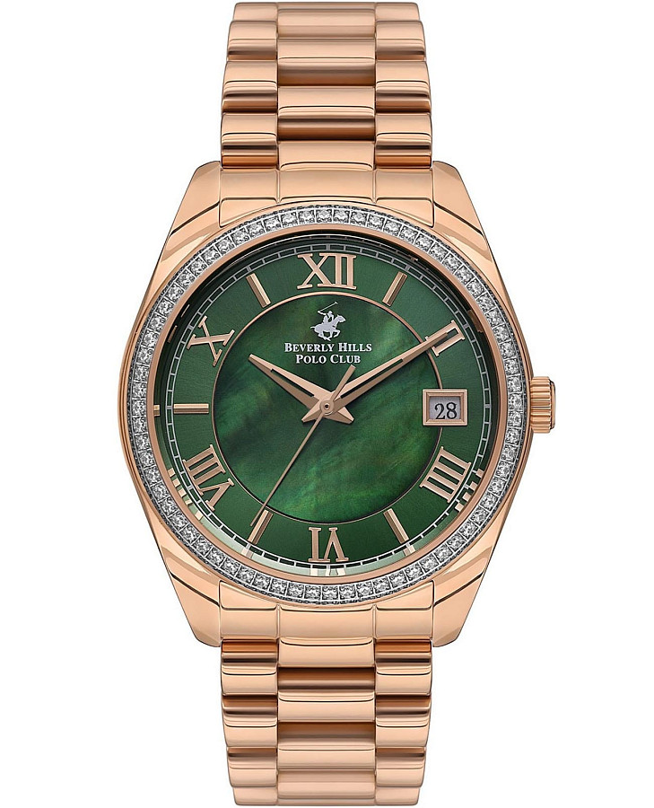 Часы Beverly Hills Polo Club BP3592C.470 — женские, зеленый