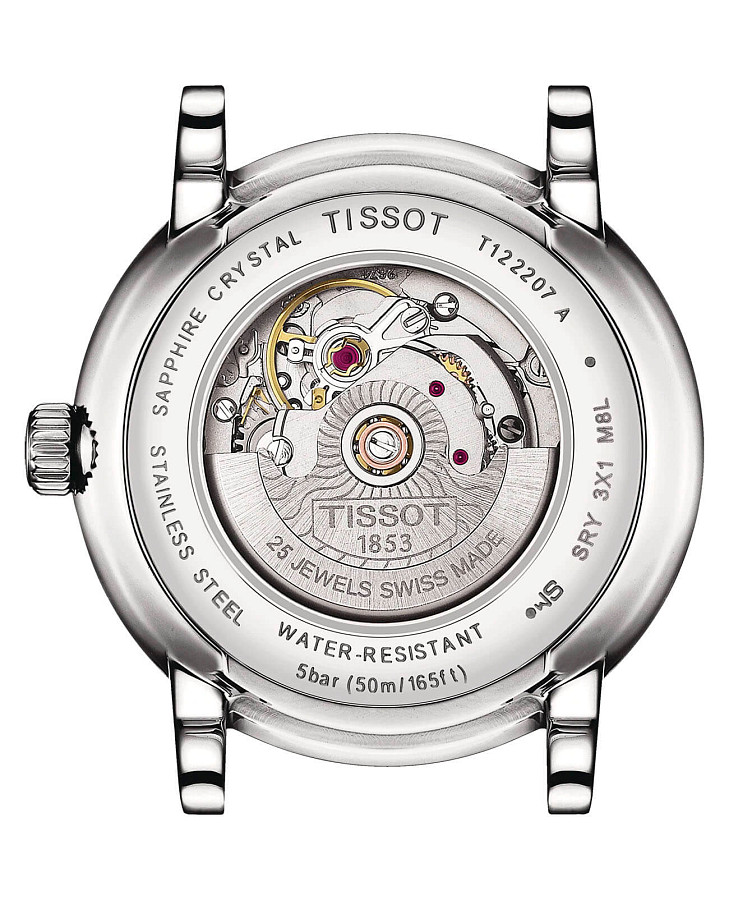 Часы Tissot Carson Premium Automatic Lady T122.207.16.033.00 — механические, Швейцария, женские