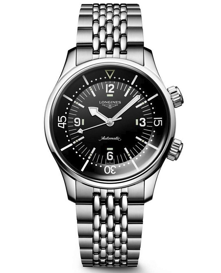 Часы Longines Legend Diver L3.764.4.50.7 — мужские, черный