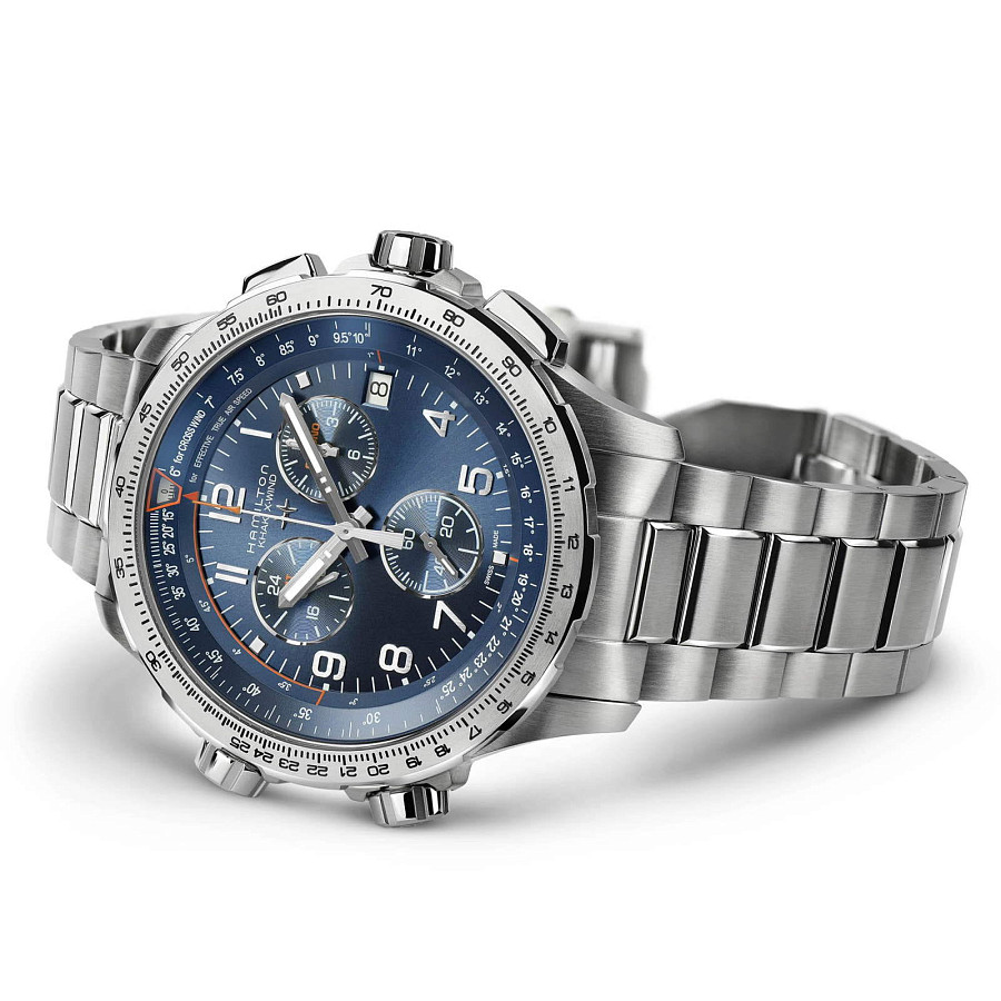Часы Hamilton Khaki Aviation X-Wind GMT H77922141 — сталь, Швейцария