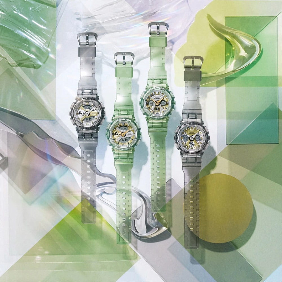 Часы Casio G-Shock GMA-S120GS-8ADR (GMA-S120GS-8A) — серый, пластик