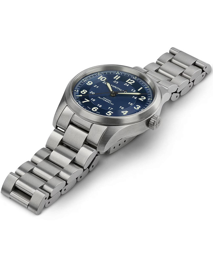 Часы Hamilton Khaki Field Titanium Auto H70205140 — механические, металл титан