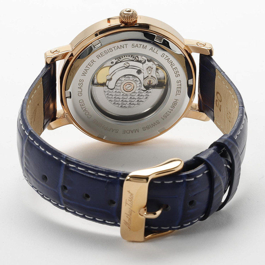 Часы Mathey-Tissot City Auto HB611251ATPBU — кожаный, мужские