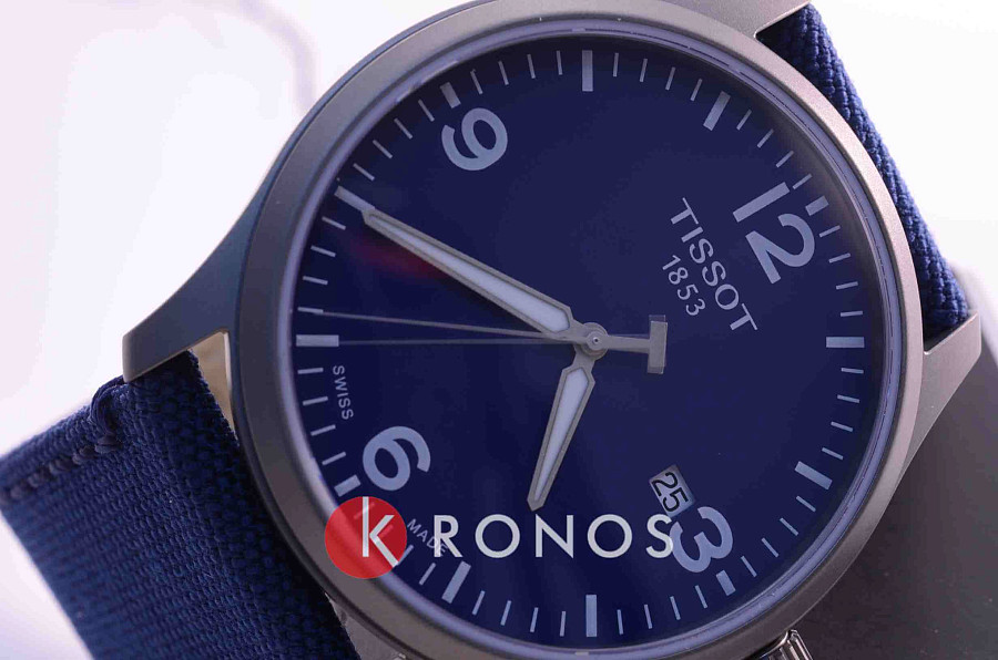 Часы Tissot Gent XL T116.410.37.047.00 — мужские, тканевый