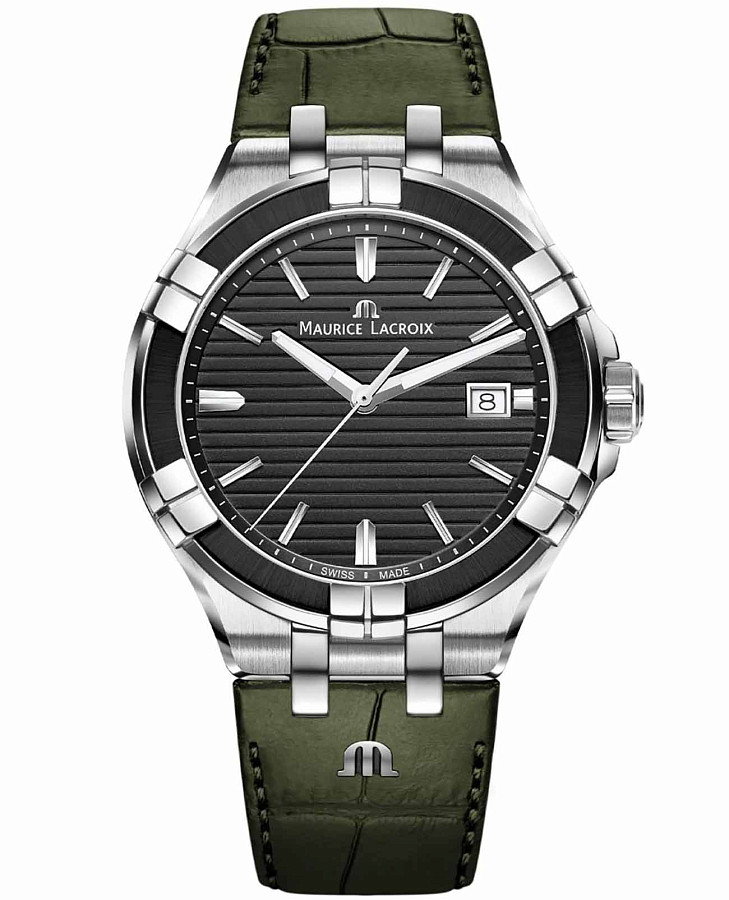 Часы Maurice Lacroix Aikon Quartz AI1008-PVB21-330-1 — мужские, черный