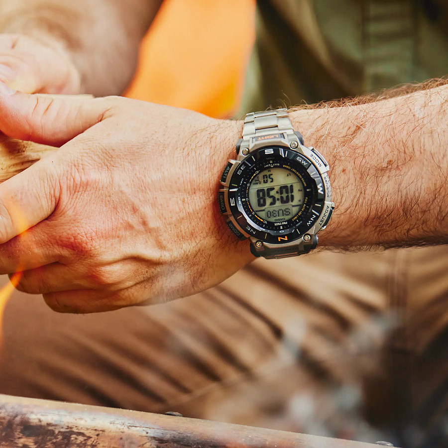 Часы Casio Pro Trek PRG-340T-7ER — электронные, пластик