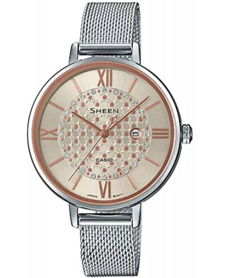 Часы Casio Sheen SHE-4059M-4A — женские, шампань