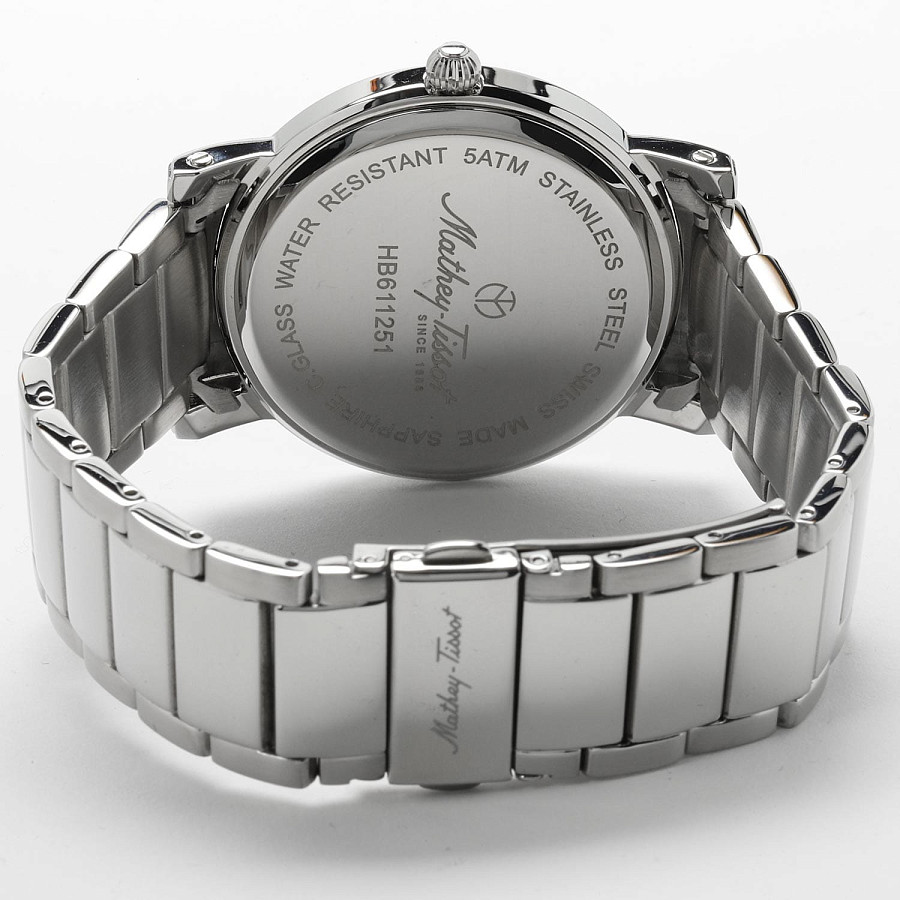 Часы Mathey-Tissot City Metal HB611251MABU — нержавеющая сталь 316l, мужские