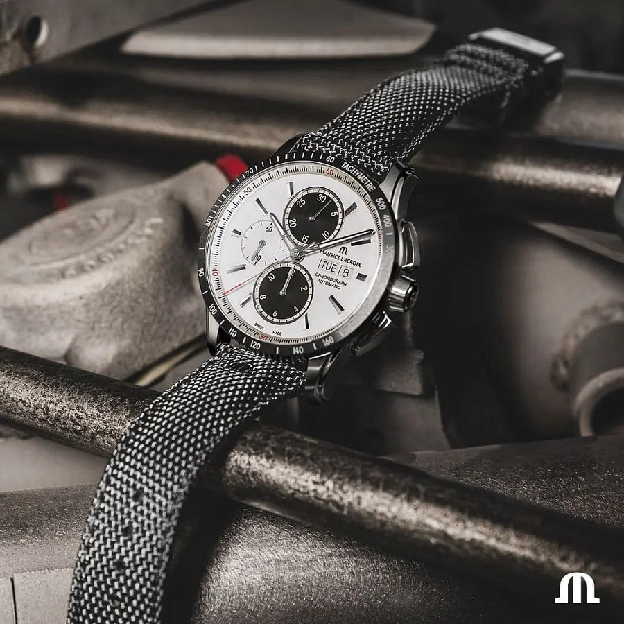 Часы Maurice Lacroix Pontos Chronograph 43mm PT6038-SSL24-130-2 — металл сталь, Швейцария