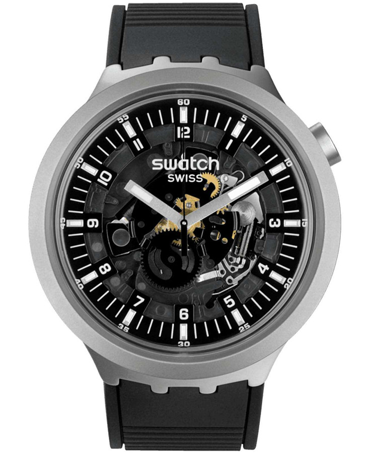 Часы Swatch Big Bold Irony Lacquered SB07S105 — мужские, черный