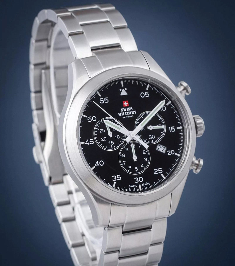 Часы Swiss Military by Chrono SM34076.01 — Швейцария, кварцевые
