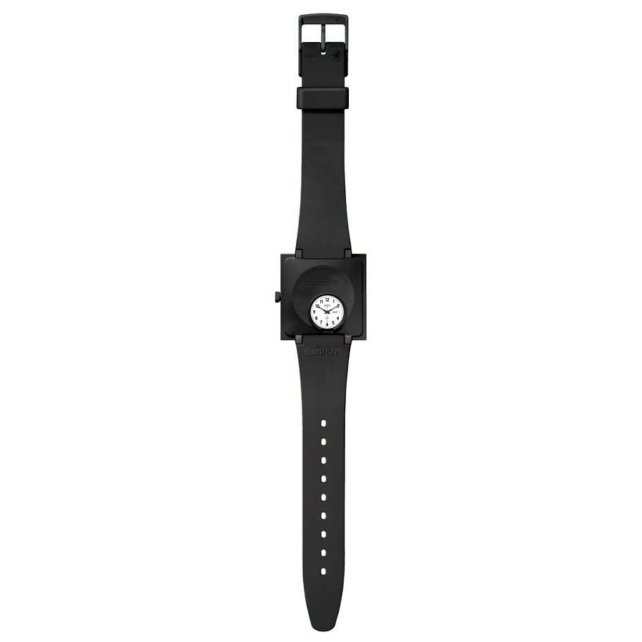 Часы Swatch Square Bioceramic Standard SO34B700 — биоматериал, женские