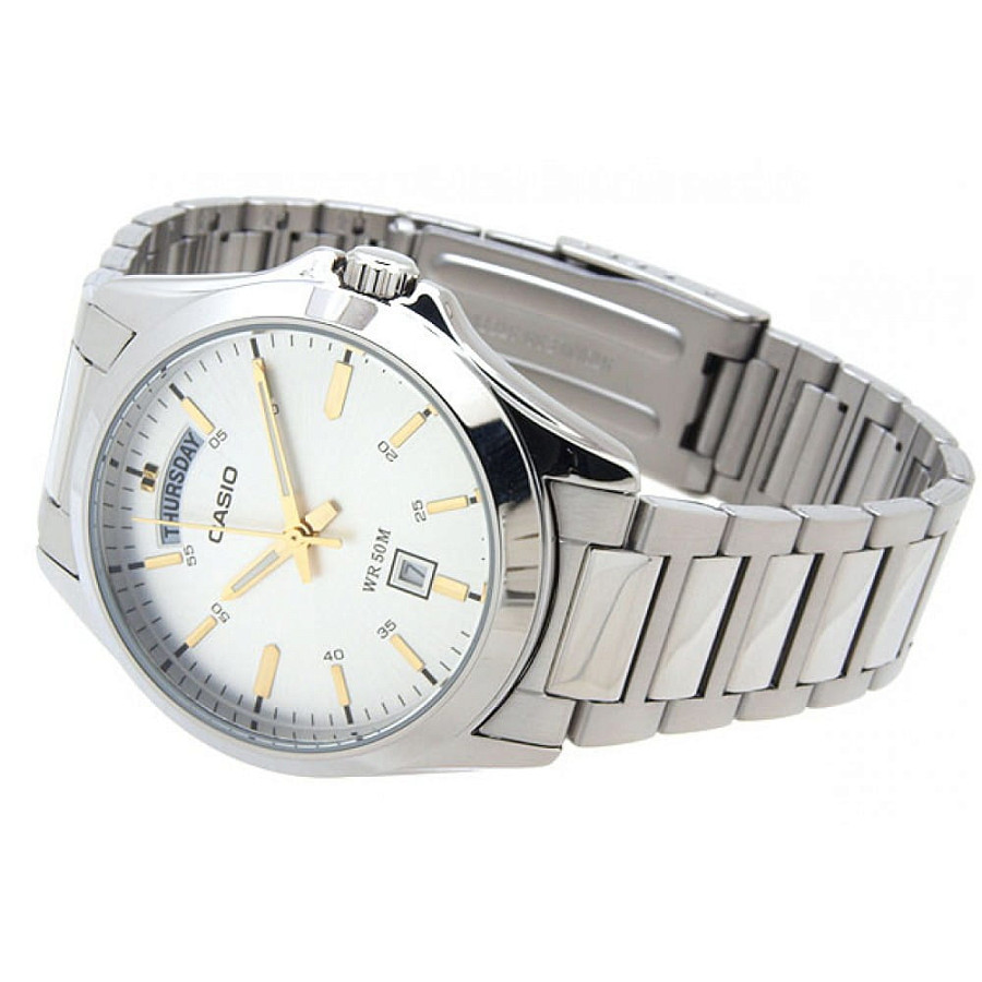 Часы Casio Collection MTP-1370D-7A2VDF (MTP-1370D-7A2) — металл латунь, Япония