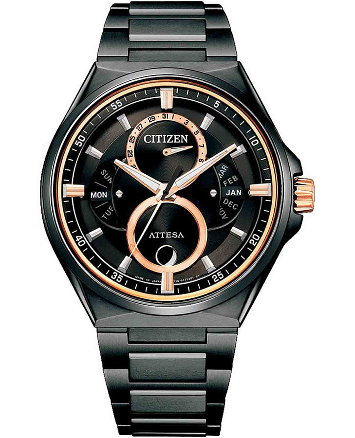 Часы Citizen Attesa BU0065-64E — мужские, черный