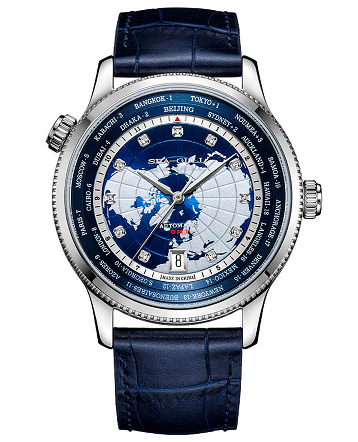 Часы Seagull 819.95.7079V — мужские, синий