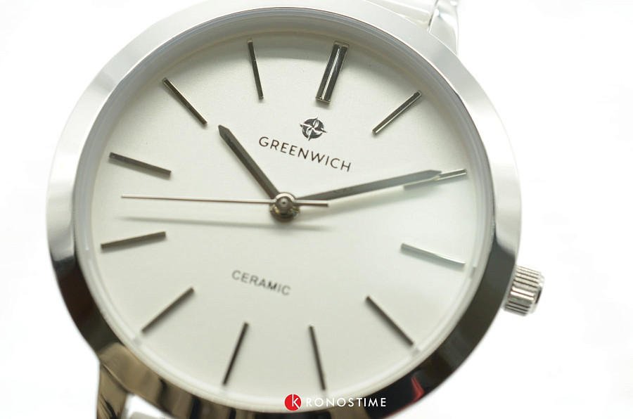 Часы Greenwich GW 331.10.32 — керамика металл сталь, Англия