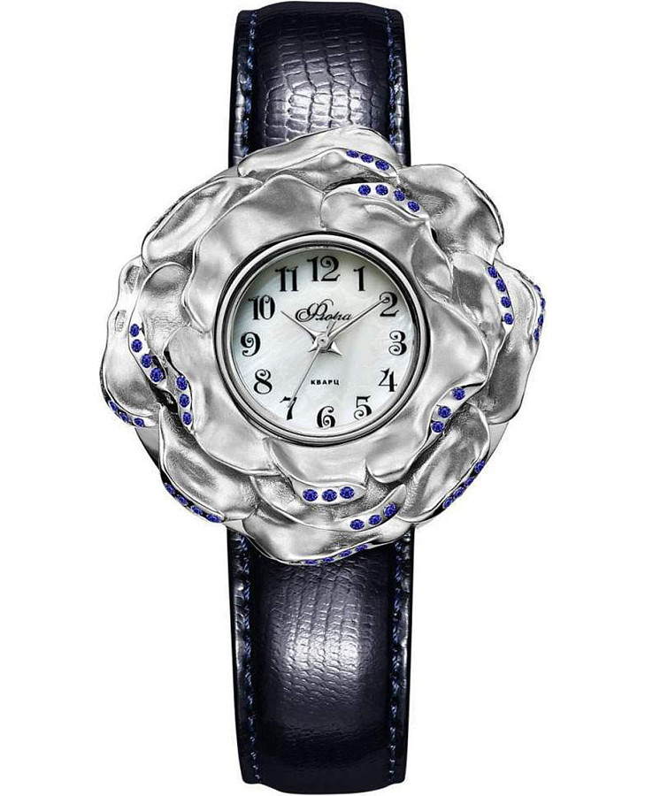Часы УЧЗ Flora 1143S2-B6L2-10 Роза — женские, перламутровый