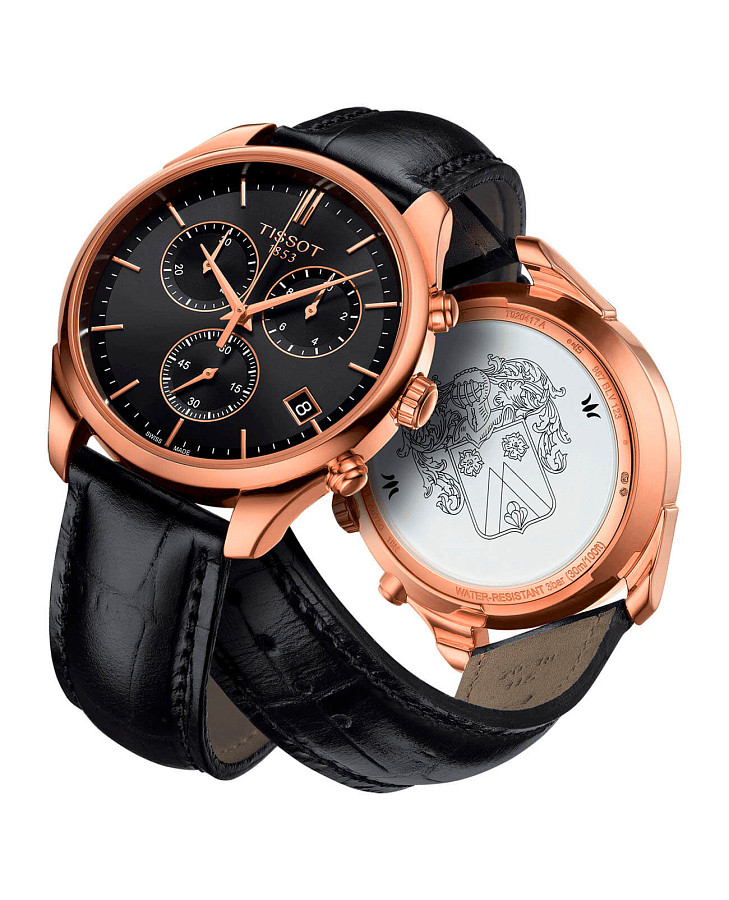 Часы Tissot Vintage Chronograph 18K Gold T920.417.76.441.00 — золото металл, Швейцария