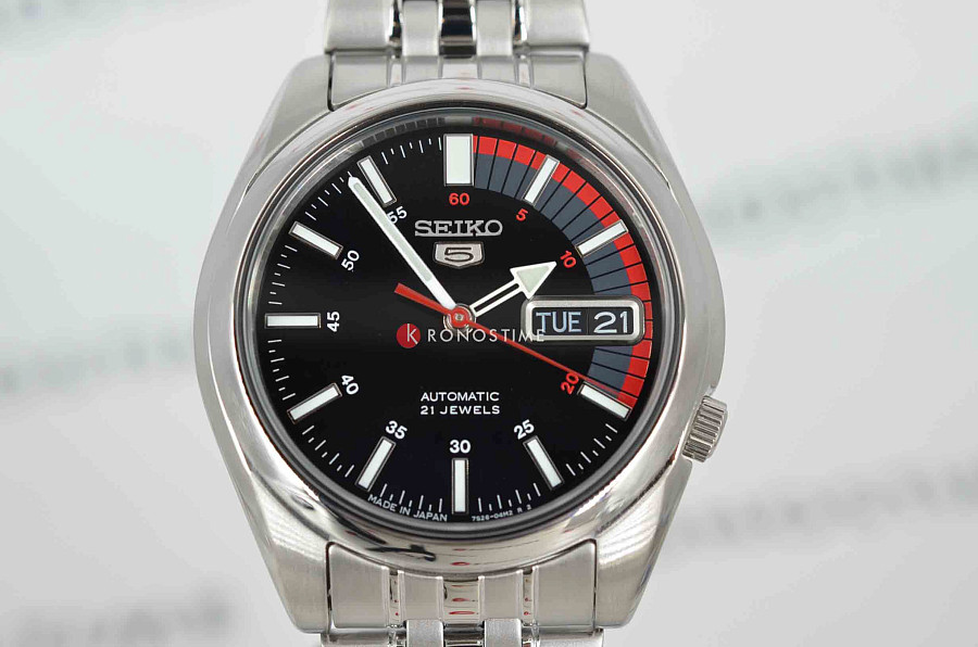 Часы Seiko 5 SNK375J1 — механические, сталь металл