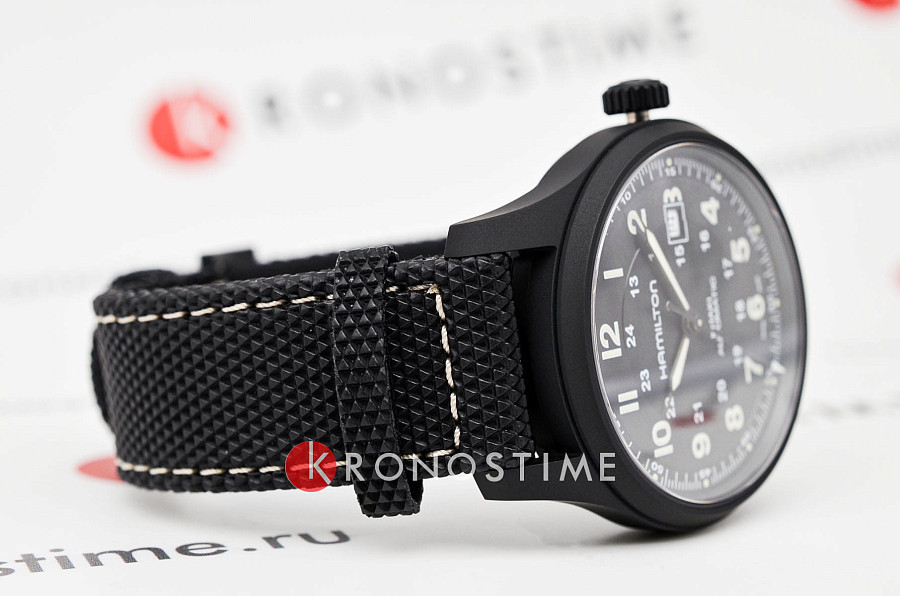 Часы Hamilton Khaki Field Titanium Auto H70575733 — титан металл, Швейцария