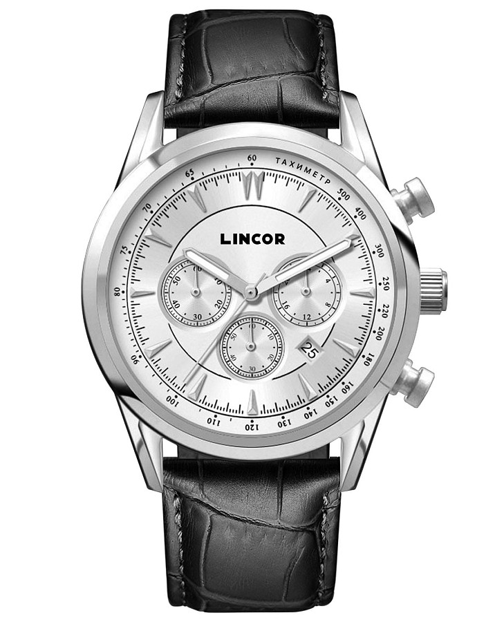 Часы Lincor Uni 4168L-4 — мужские, серебристый