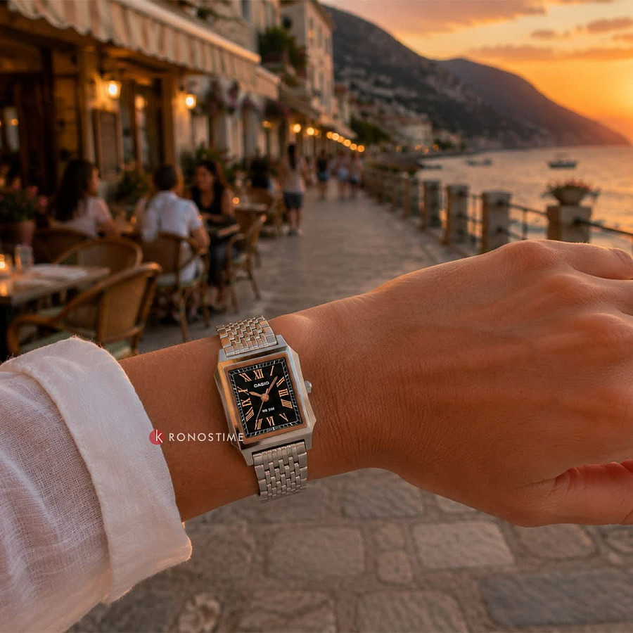 Часы Casio Collection LTP-B190D-1B — кварцевые, сталь металл